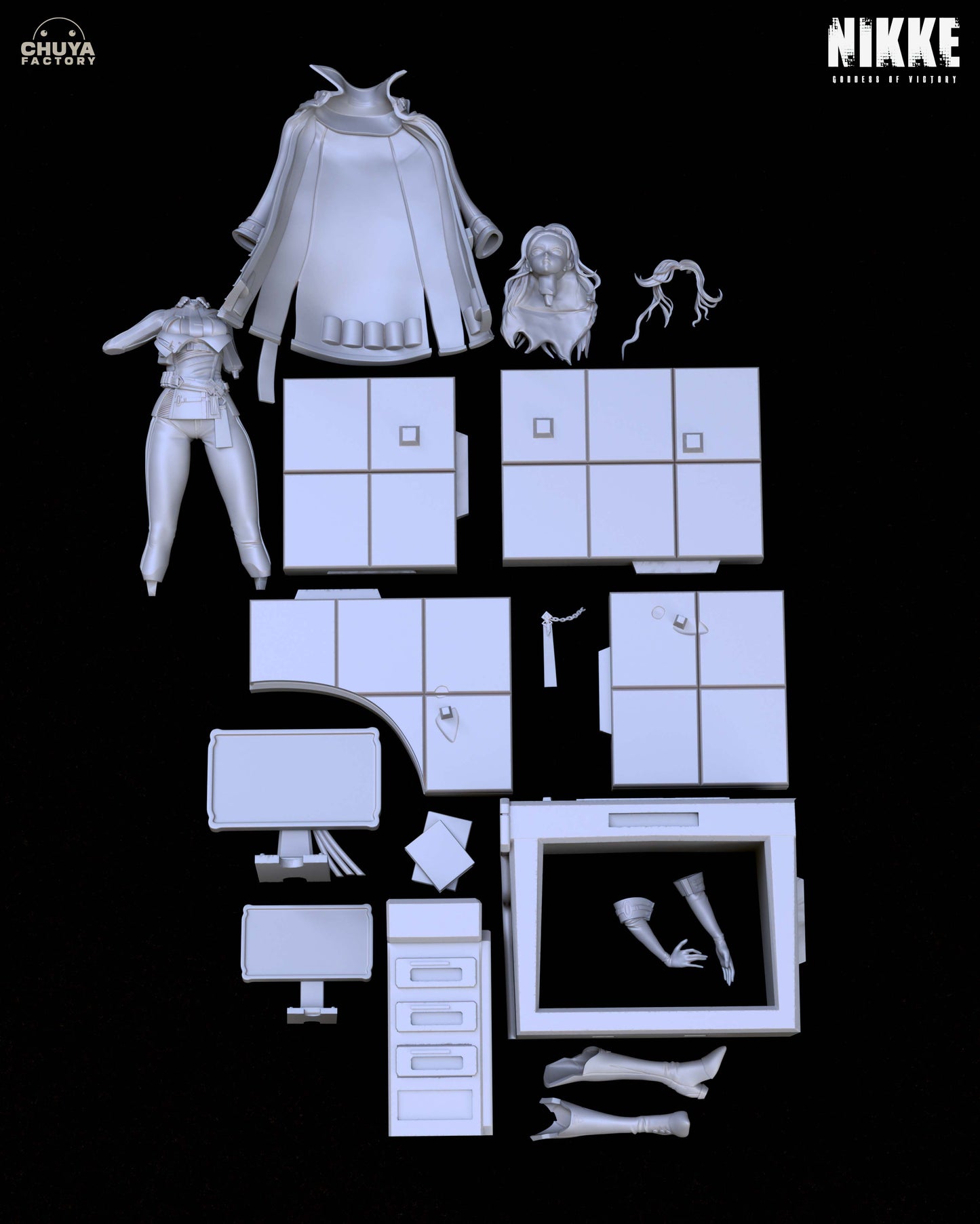 Nikke Ingrid 3d Printed Model Kit