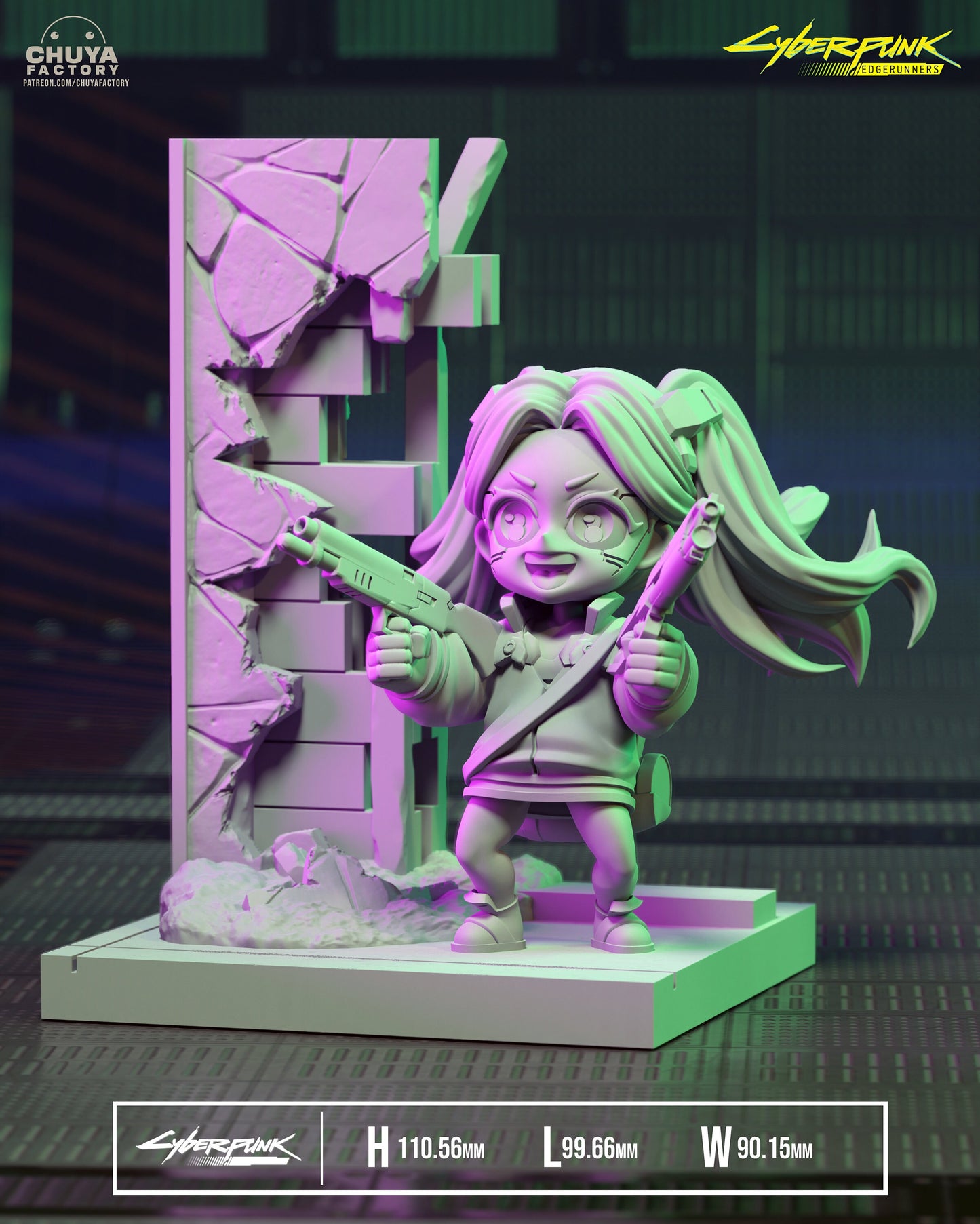 Rebecca Chibi 3d Printed Model Kit