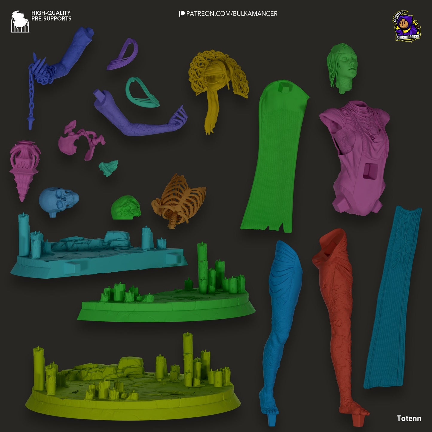 The Priestess 3d Printed Model Kit