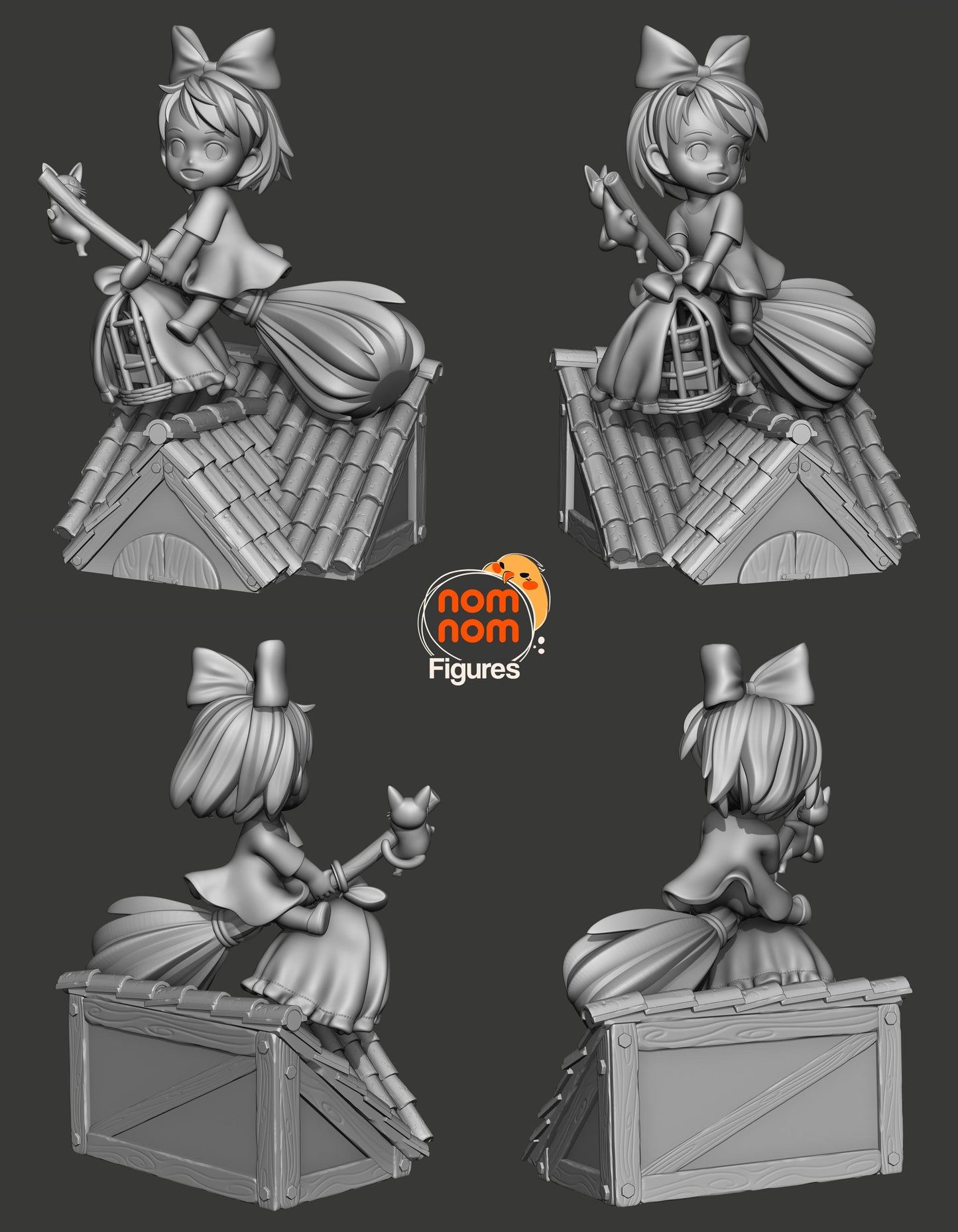 Witch Delivery 3d Printed Model Kit