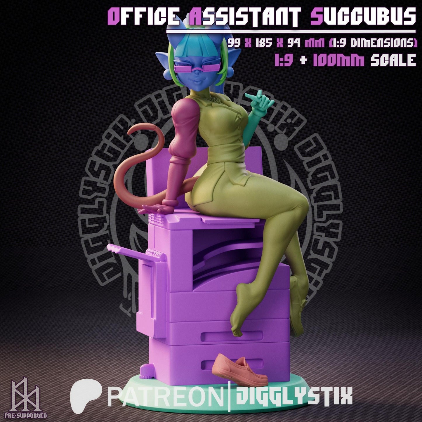 Office Succubus 3d Printed Model Kit