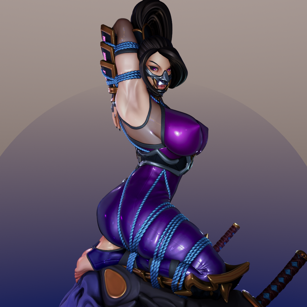 Shibari Ninja 3d Printed Model