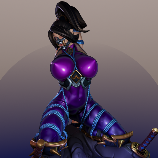 Shibari Ninja 3d Printed Model NSFW