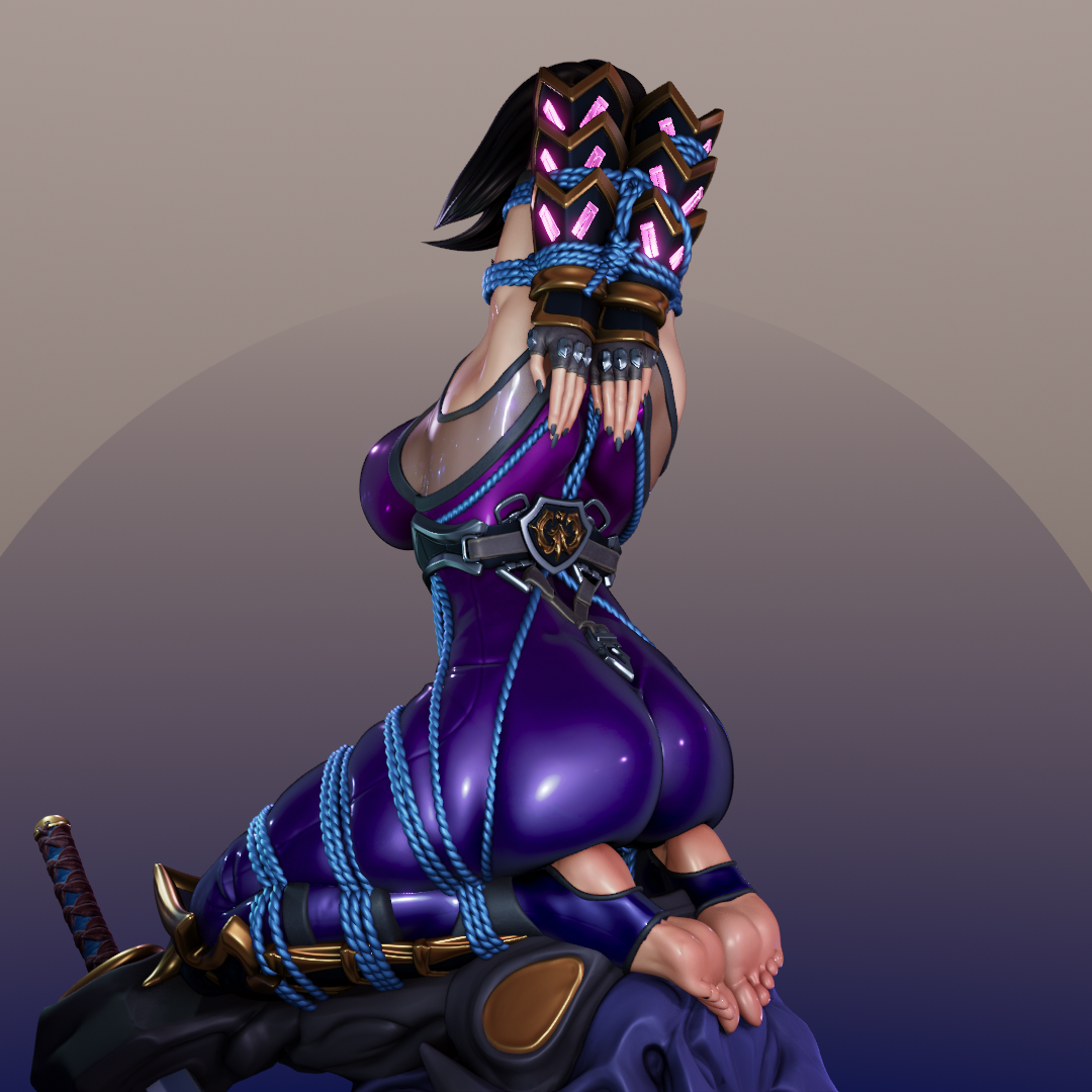 Shibari Ninja 3d Printed Model