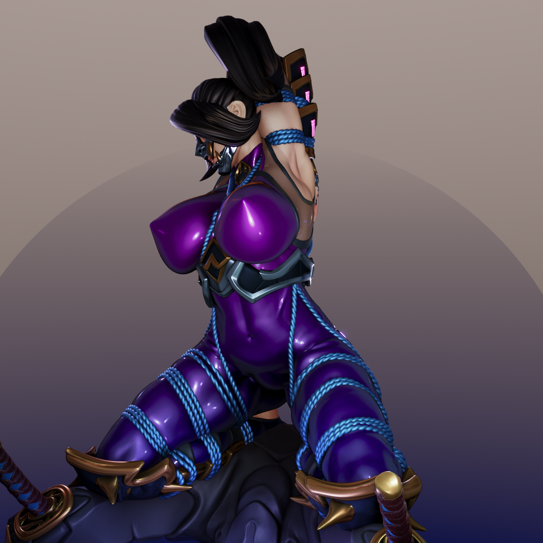 Shibari Ninja 3d Printed Model