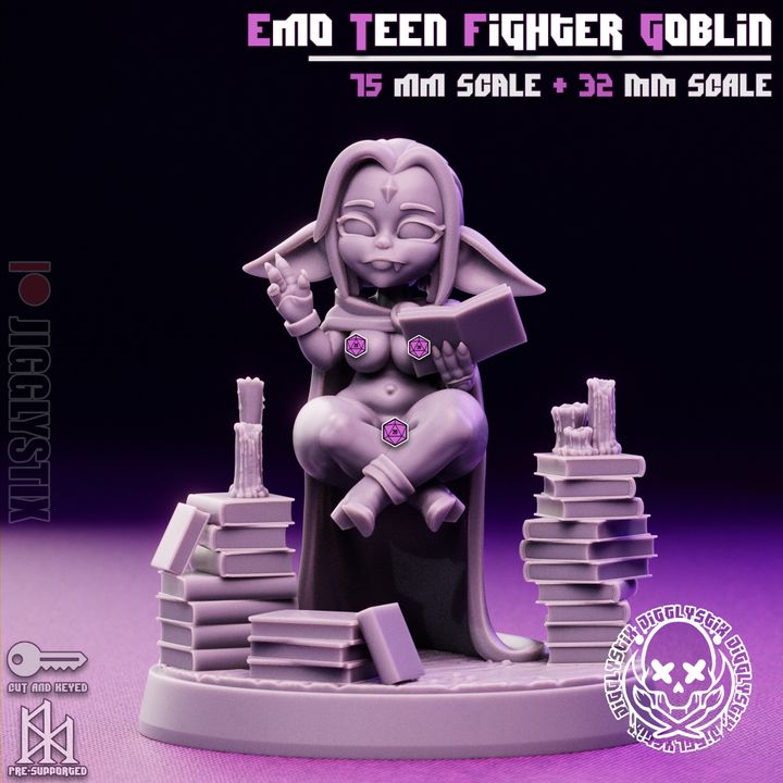 Goblin Girls Cosplayers V1 3d Printed Miniatures NSFW