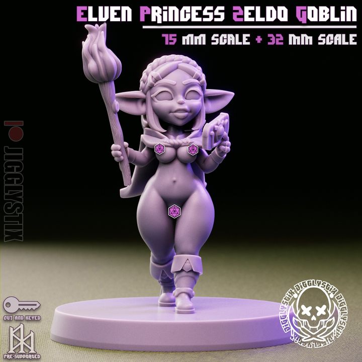 Goblin Girls Cosplayers V1 3d Printed Miniatures NSFW
