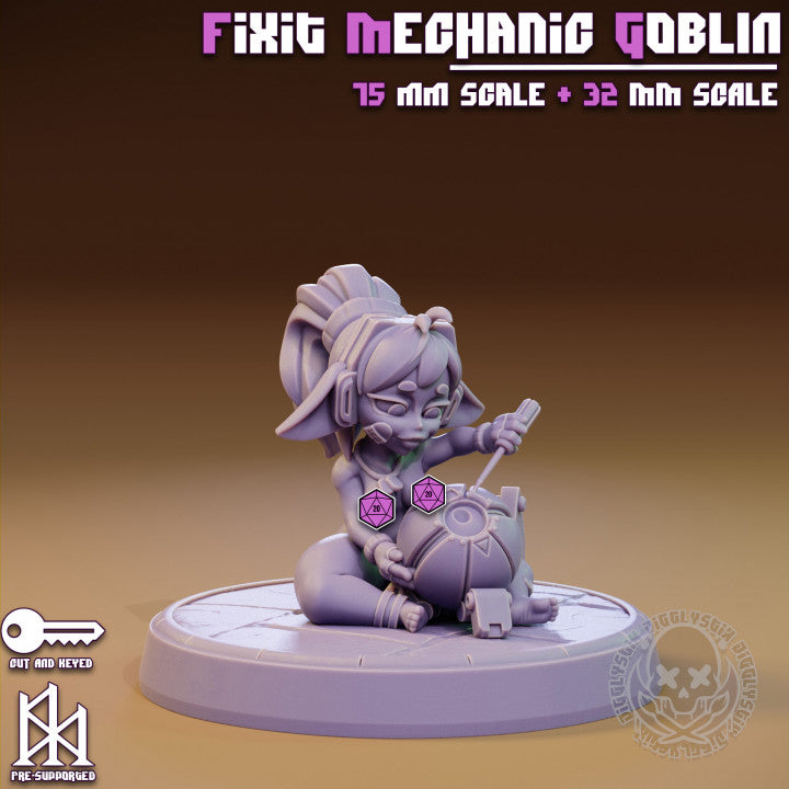 Goblin Girls Mechanics 3d Printed Miniatures NSFW