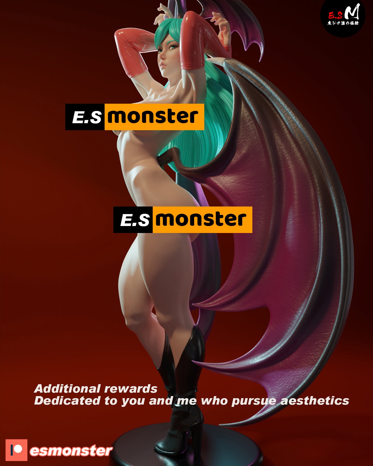 Vampire Fighter 3d Printed Model Kit NSFW