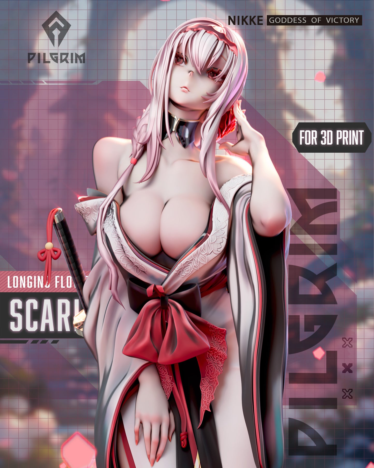 Scarlet Nikke 3d Printed Model Kit