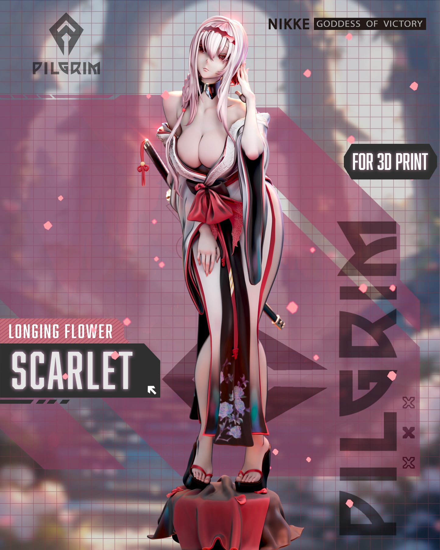 Scarlet Nikke 3d Printed Model Kit