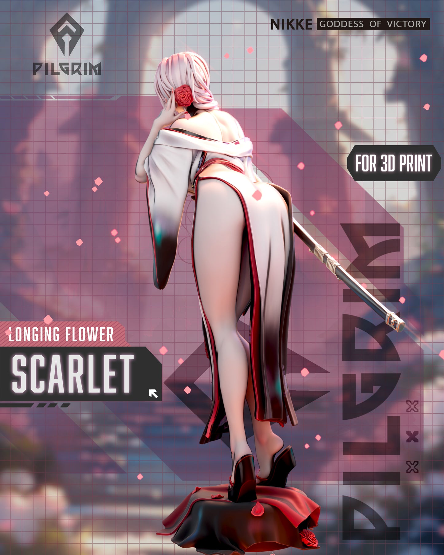 Scarlet Nikke 3d Printed Model Kit