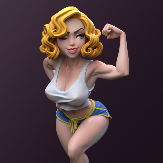 Vault Pinup 3d Printed Model Kit NSFW