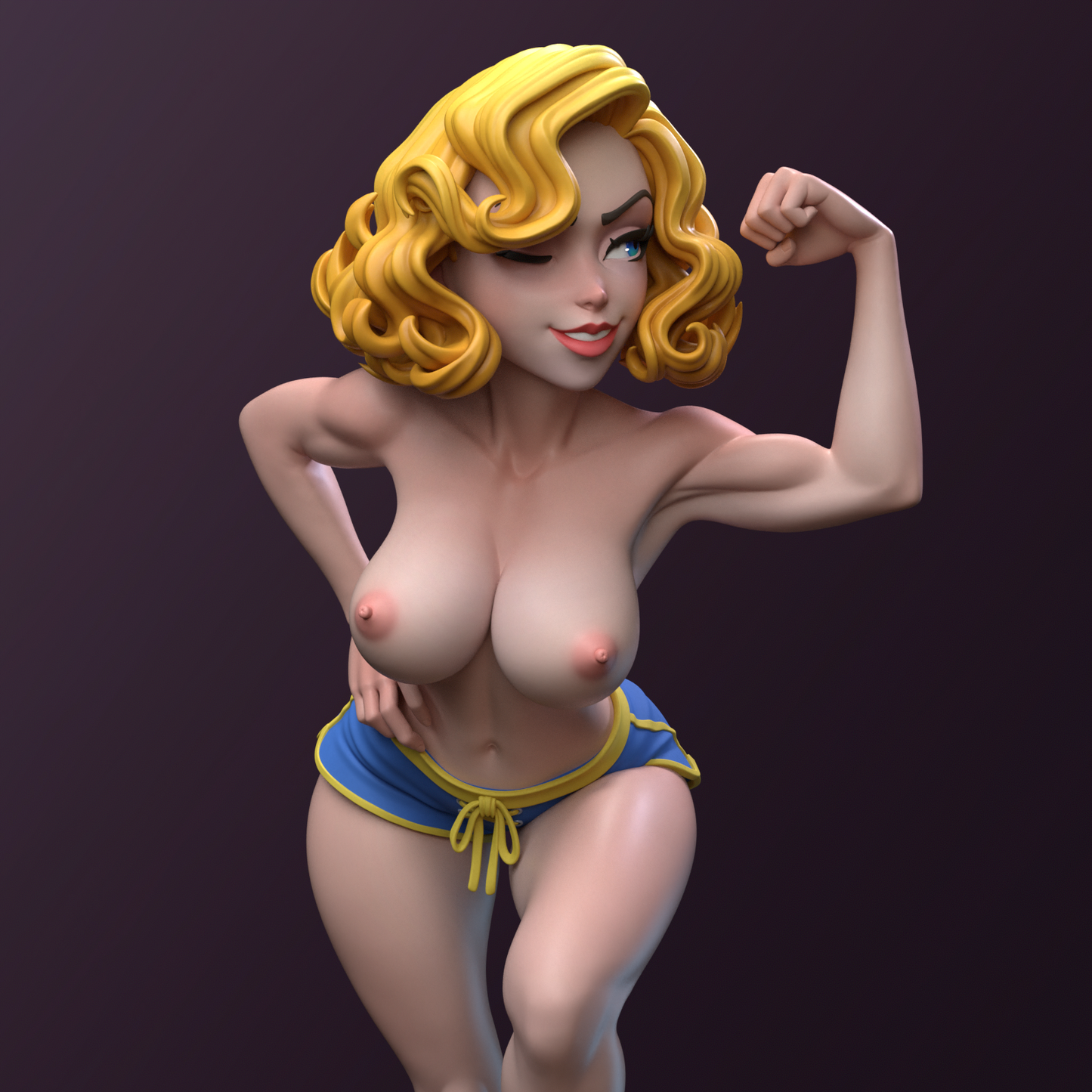 Vault Pinup 3d Printed Model Kit NSFW