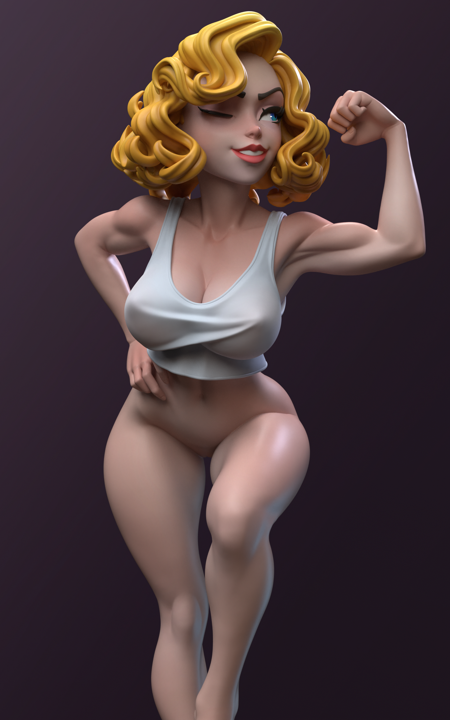 Vault Pinup 3d Printed Model Kit NSFW