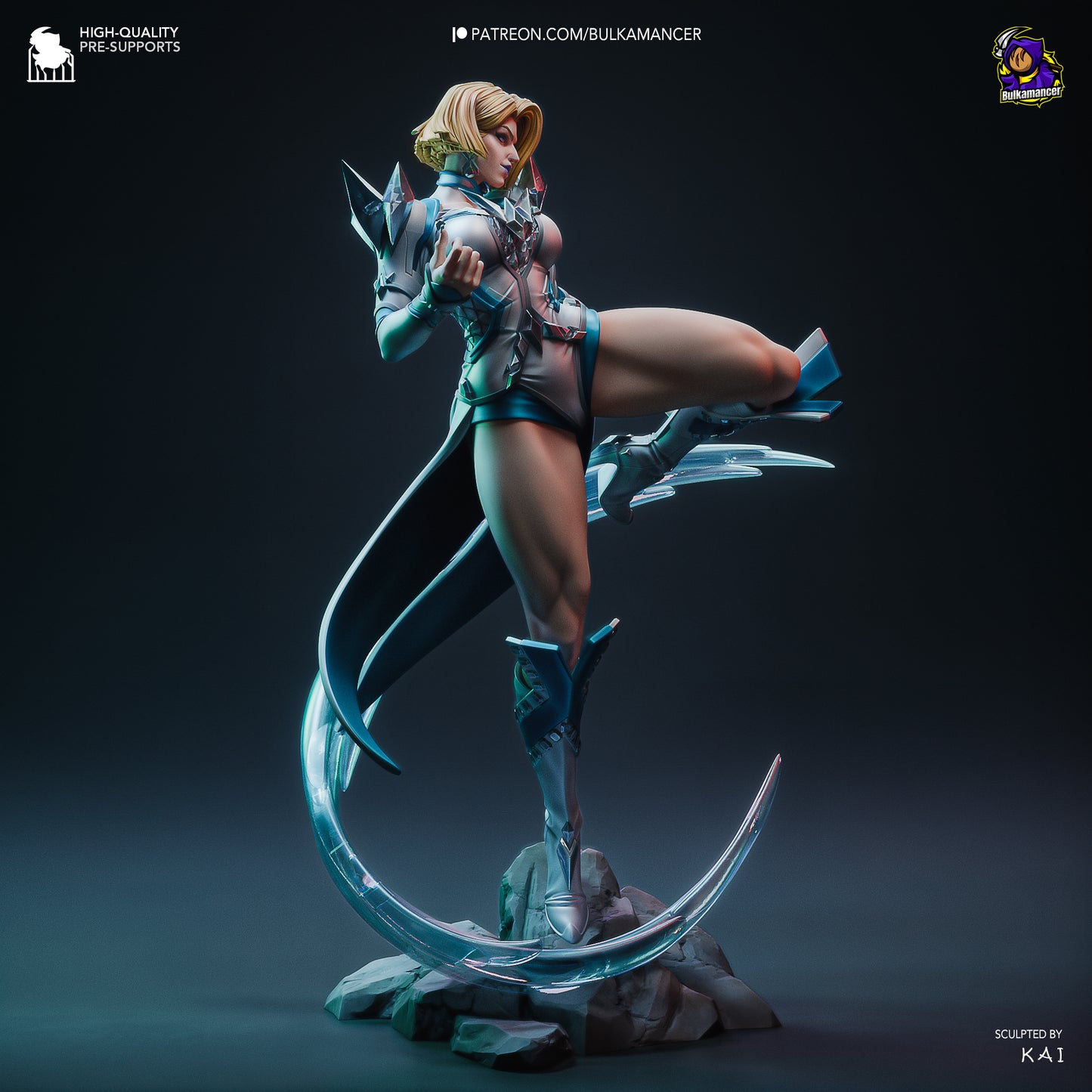 Frost Queen Emma 3d Printed Model Kit