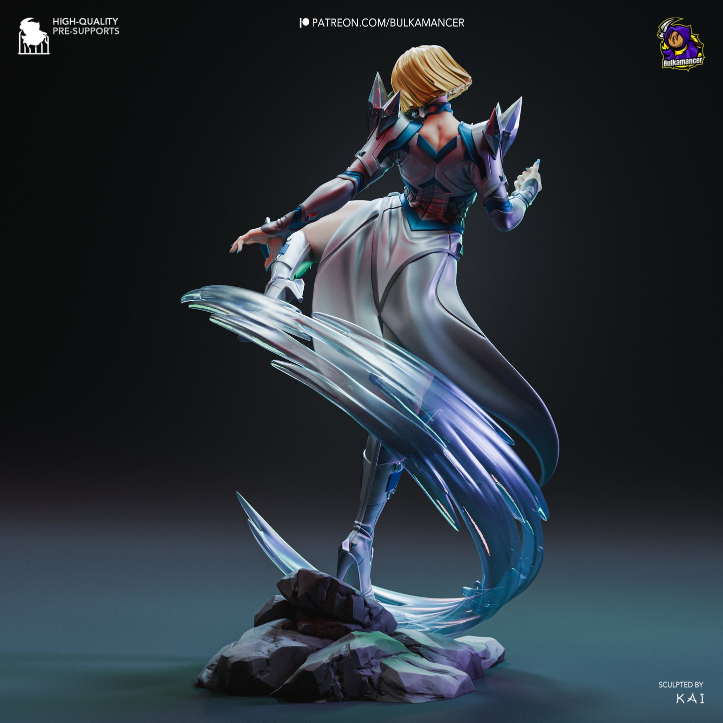 Frost Queen Emma 3d Printed Model Kit