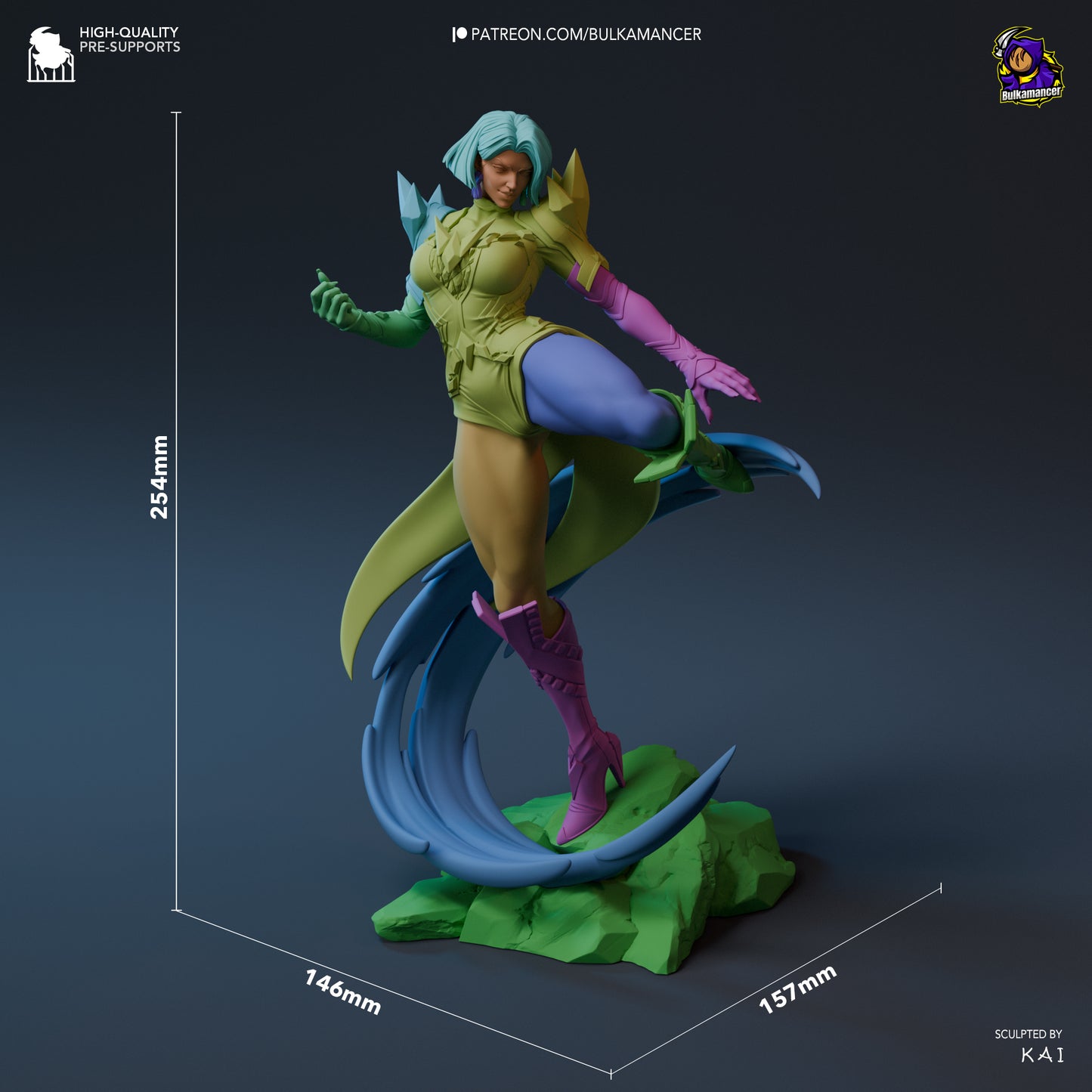 Frost Queen Emma 3d Printed Model Kit