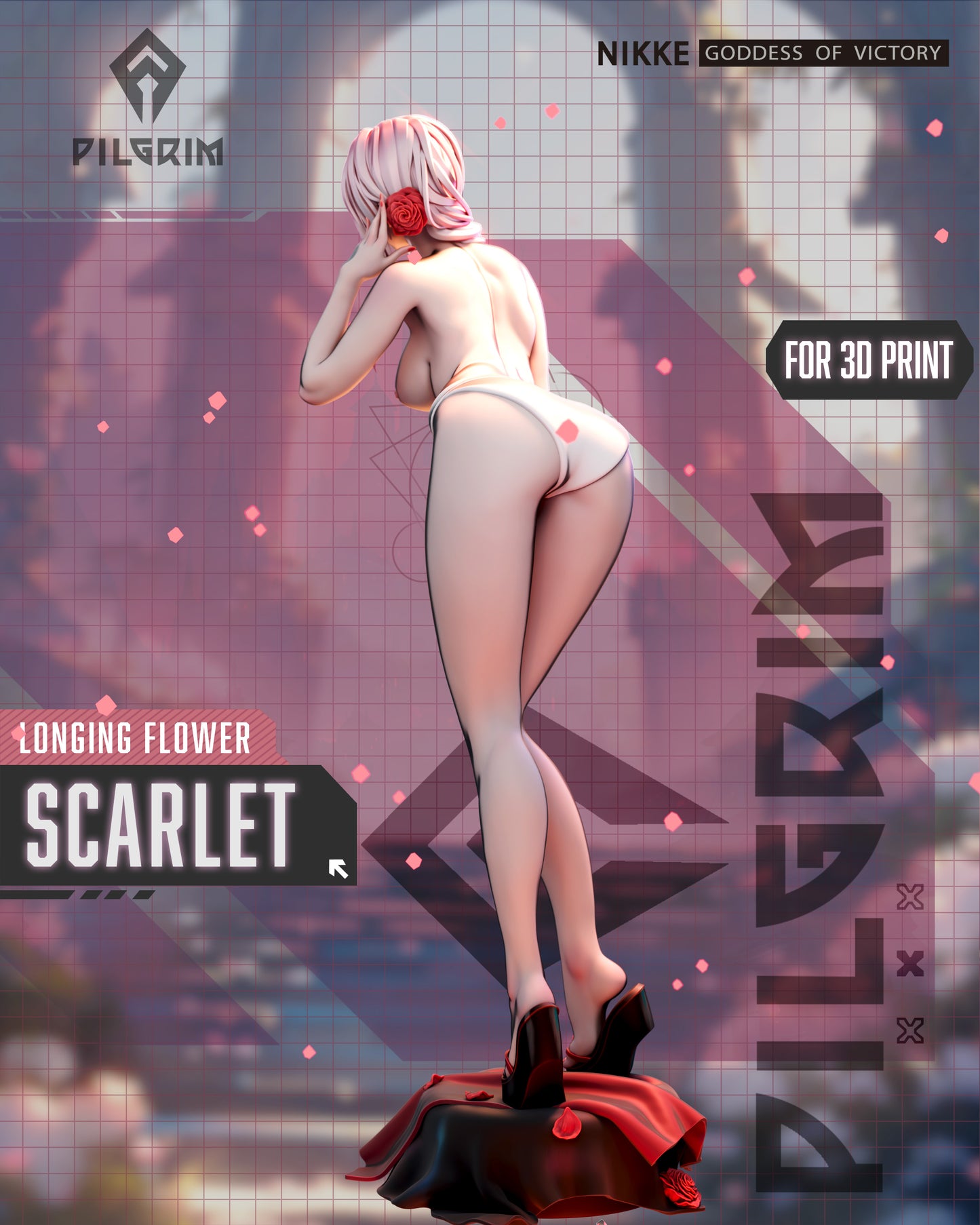 Scarlet Nikke 3d Printed Model Kit NSFW
