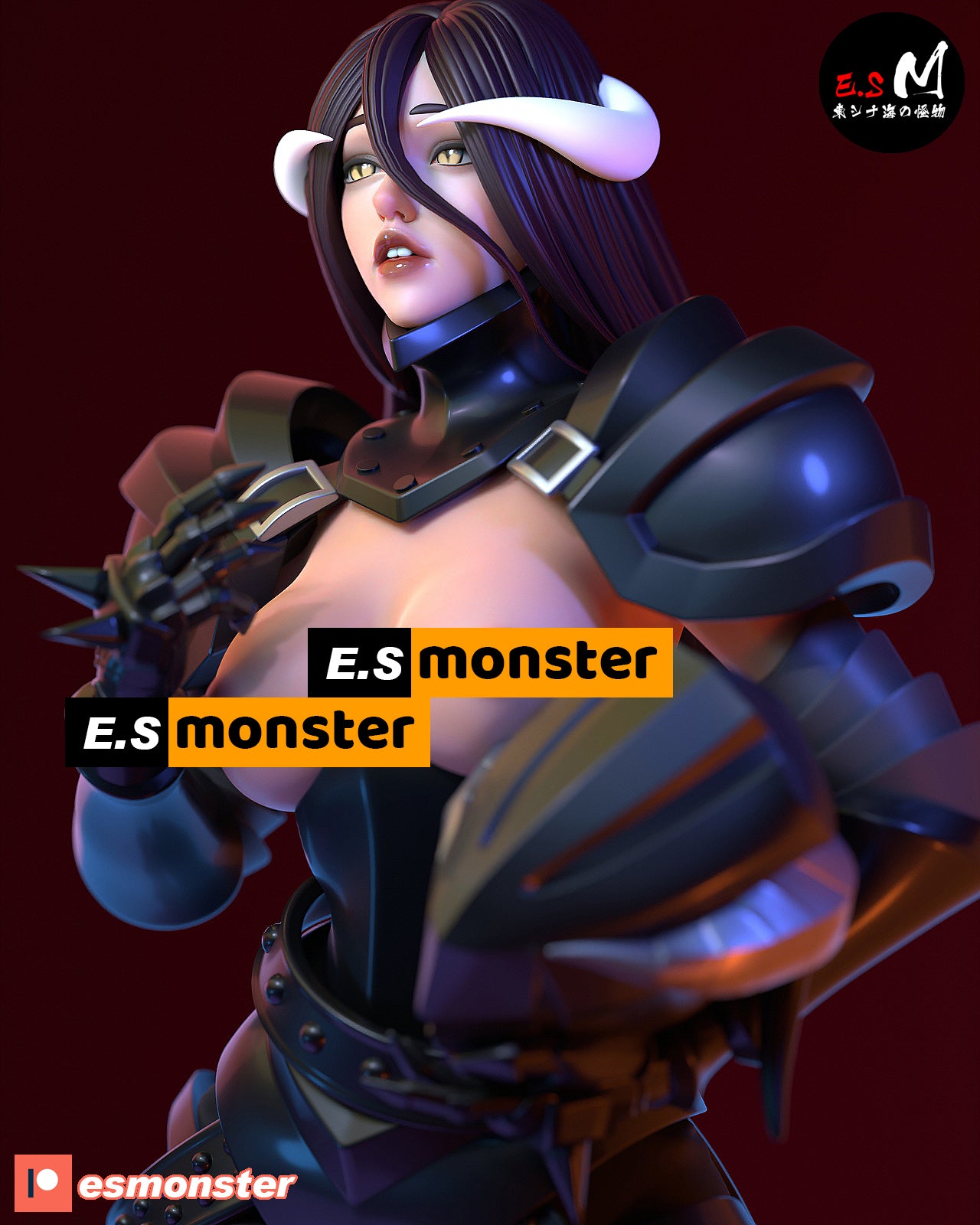 Armored Succubus 3d Printed Model Kit NSFW