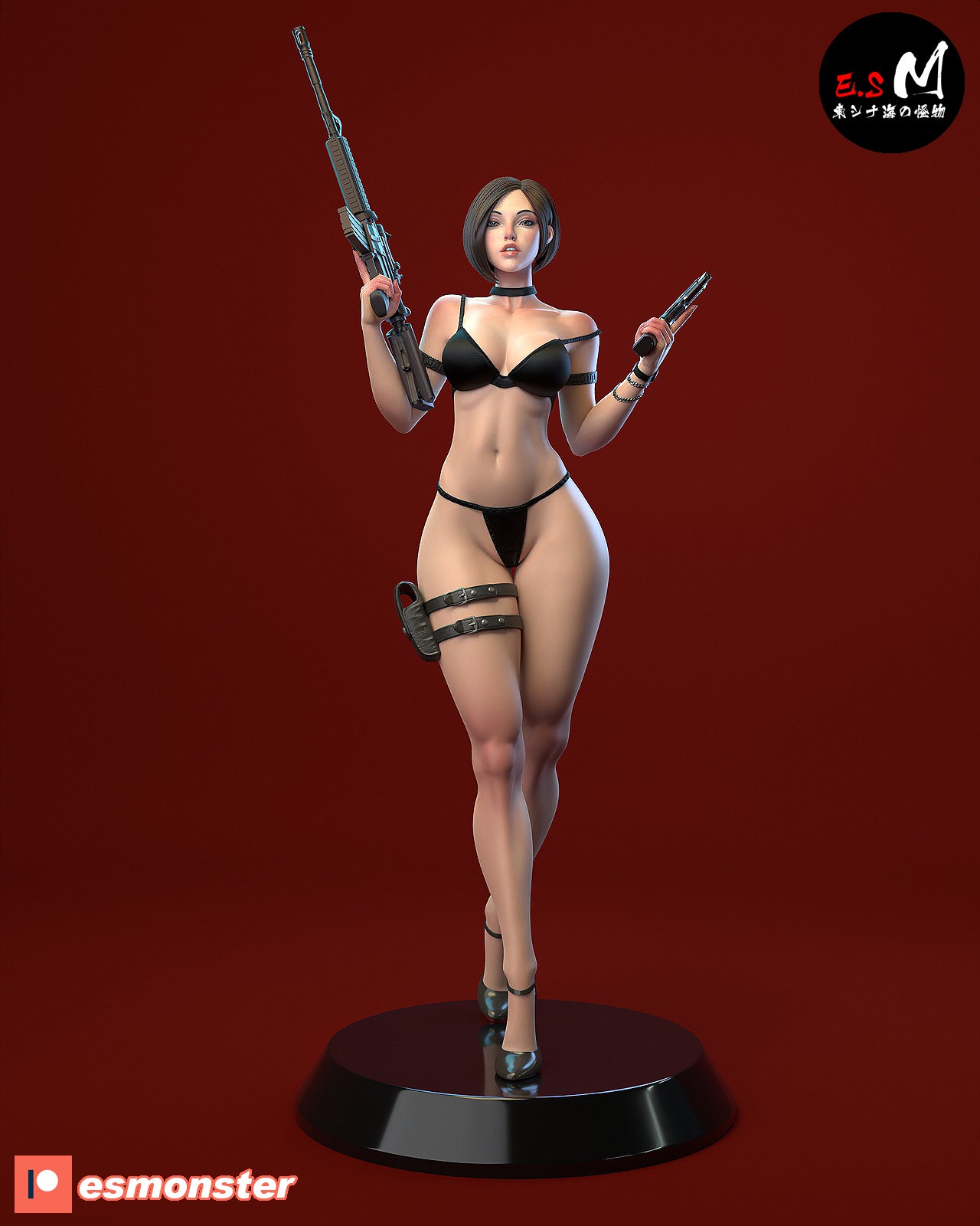 Dressed to Slay Zombies 3d Printed Model Kit NSFW