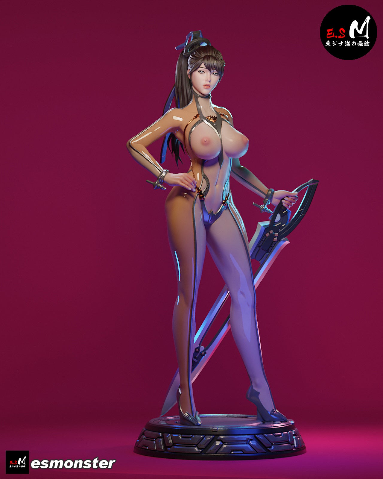 Skin Suit Eve 3d Printed Model Kit NSFW