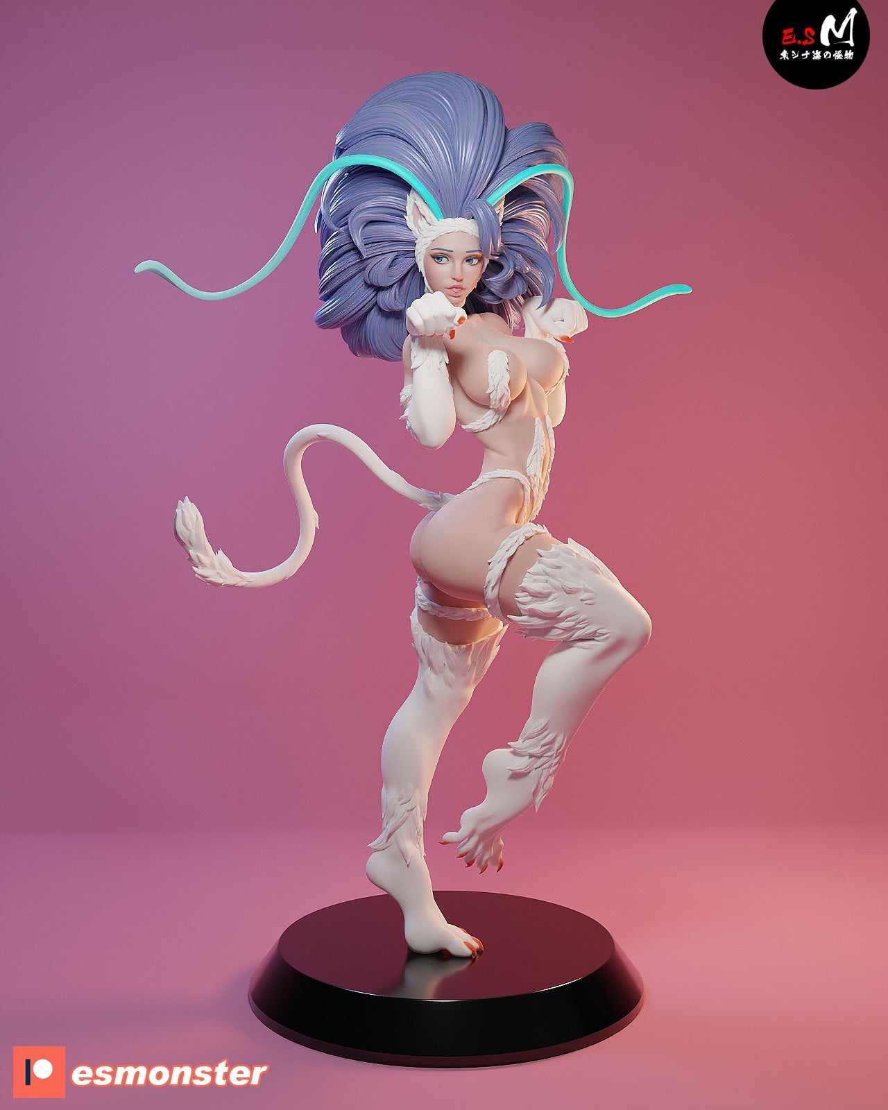 Cat Fighter 3d Printed Model Kit NSFW