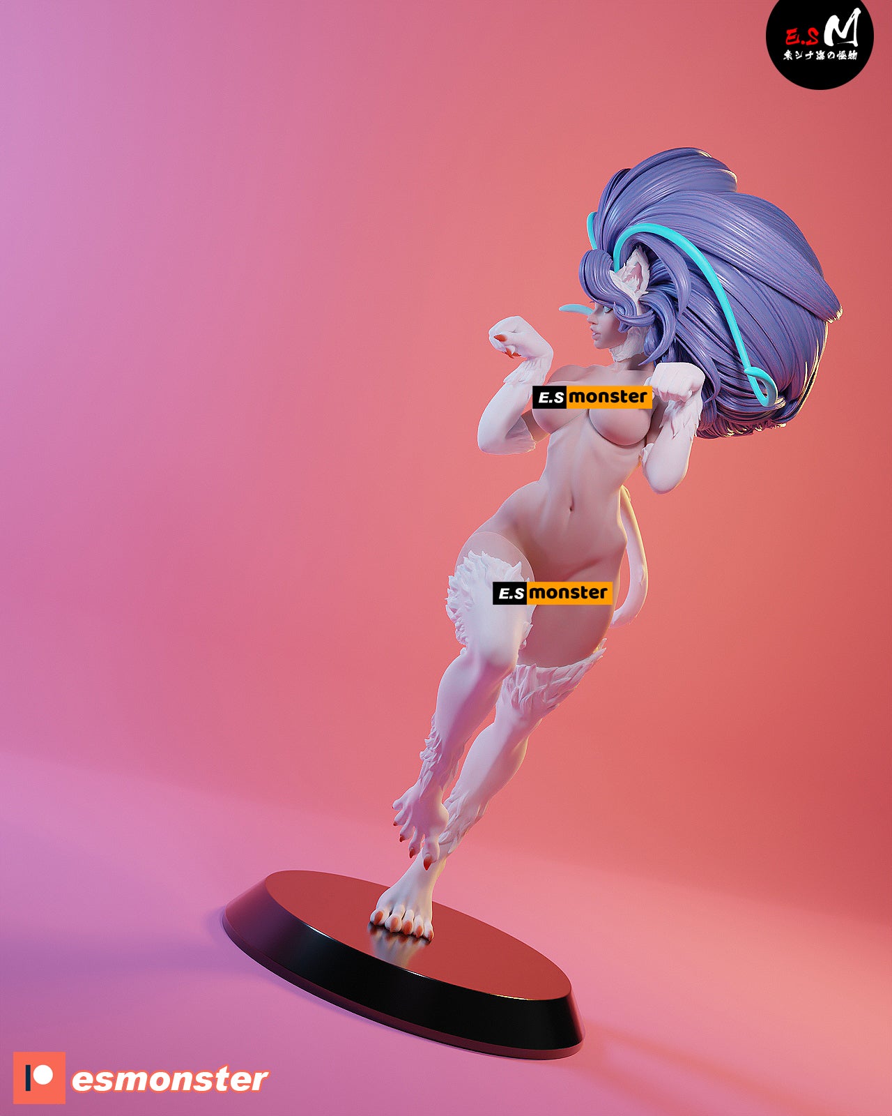 Cat Fighter 3d Printed Model Kit NSFW