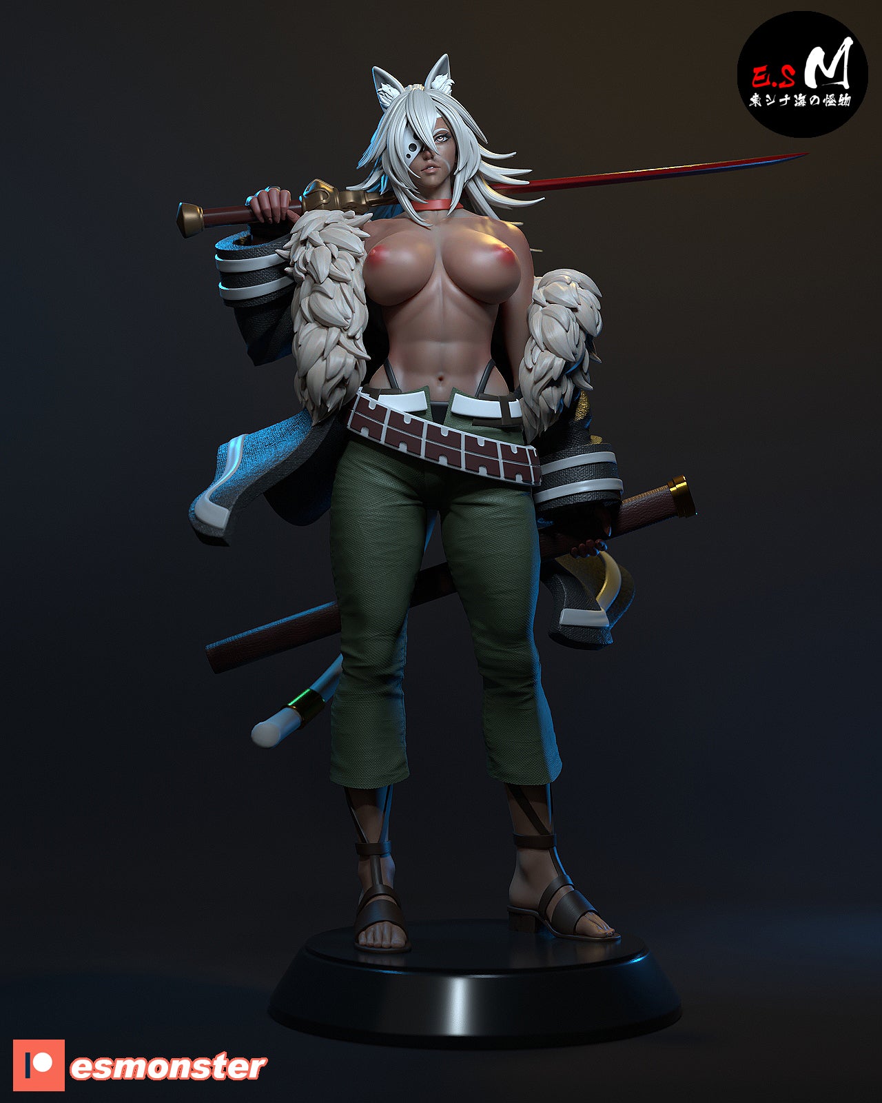 Beast Sword King 3d Printed Model Kit NSFW