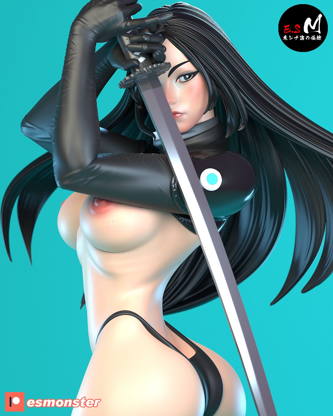 Player of Games 3d Printed Pinup Model Kit NSFW