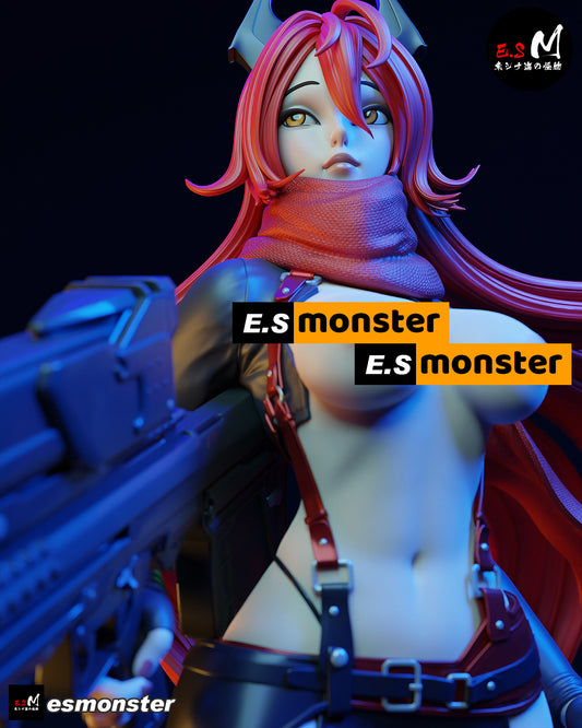 Nikke Redhood 3d Printed Model Kit NSFW