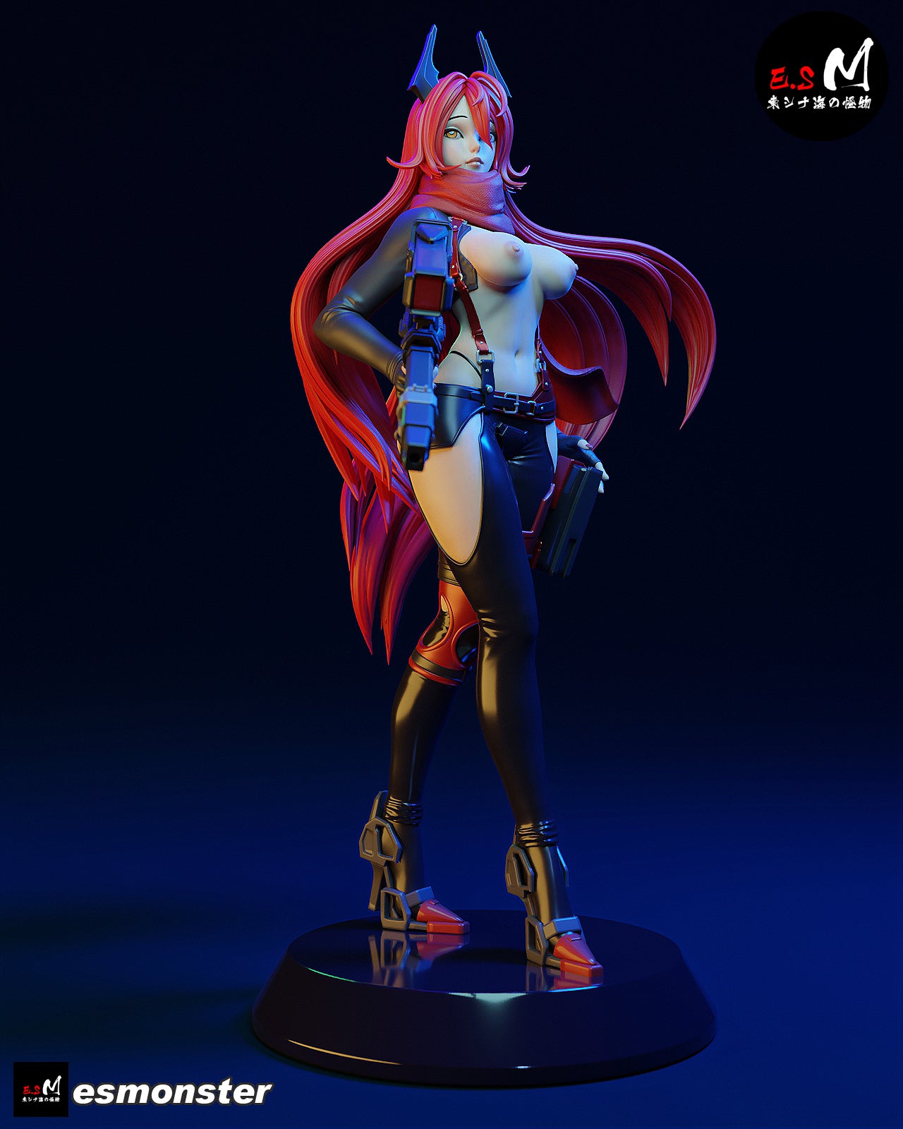 Nikke Redhood 3d Printed Model Kit NSFW