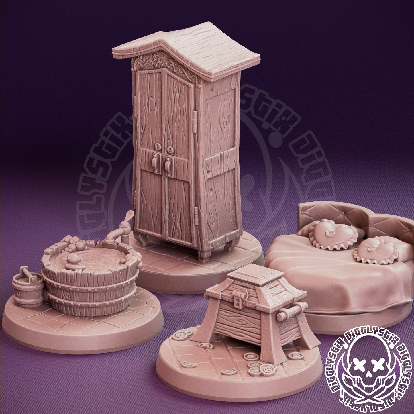 Mimic Girls 3d Printed Miniatures NSFW