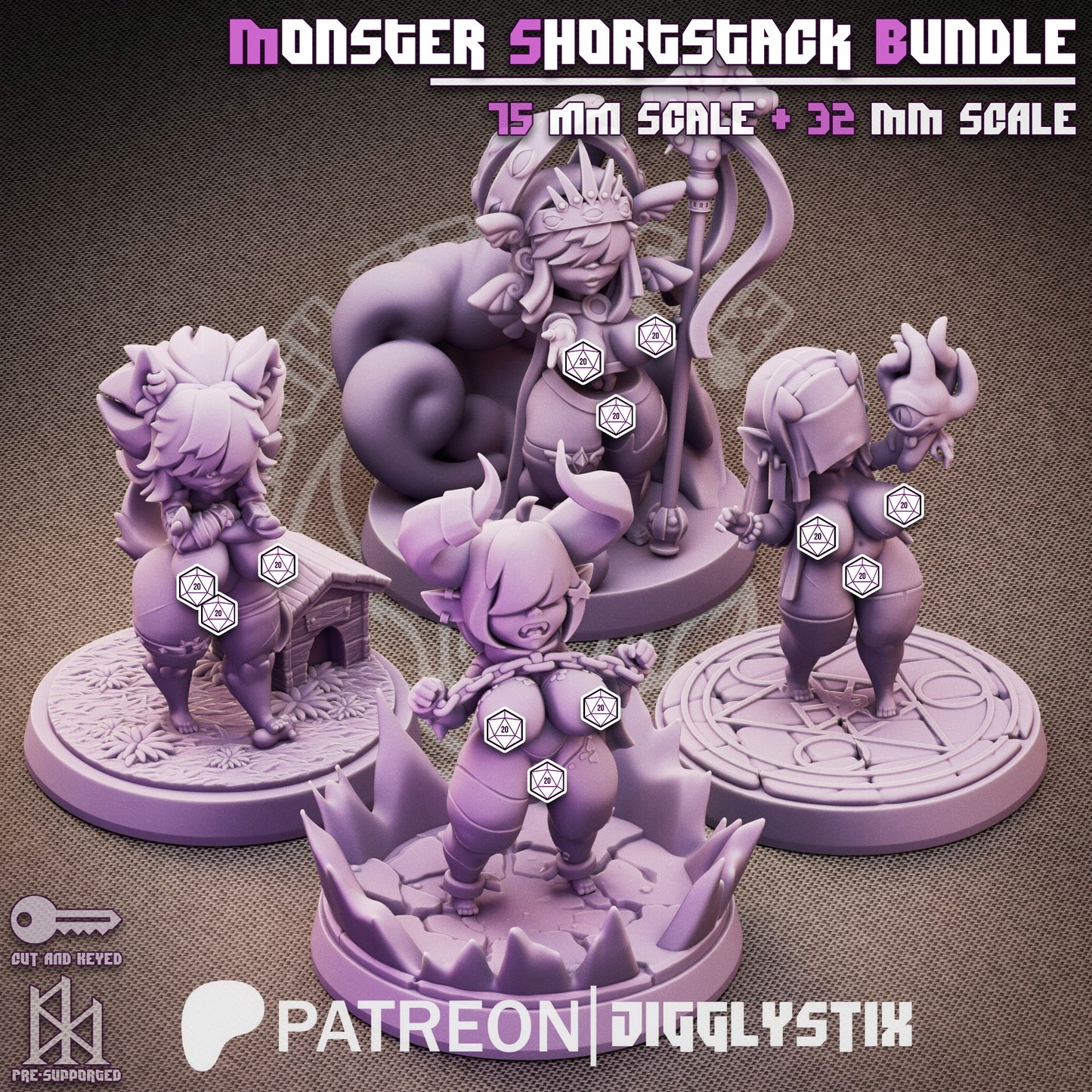 Shorties 3d Printed Miniatures NSFW