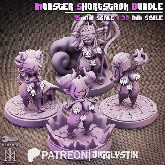 Shorties 3d Printed Miniatures NSFW
