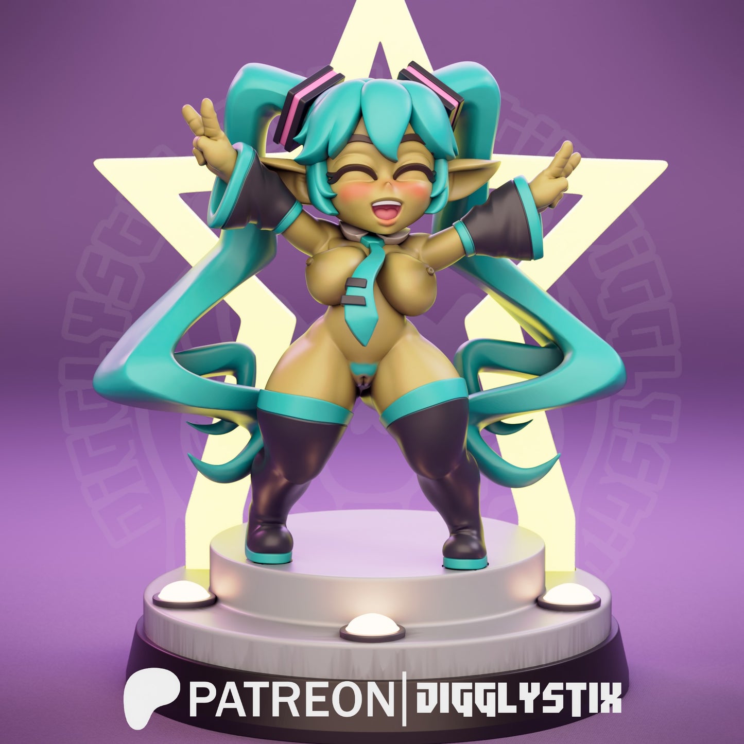 Goblin Girls Cosplayers V2 3d Printed Miniatures NSFW