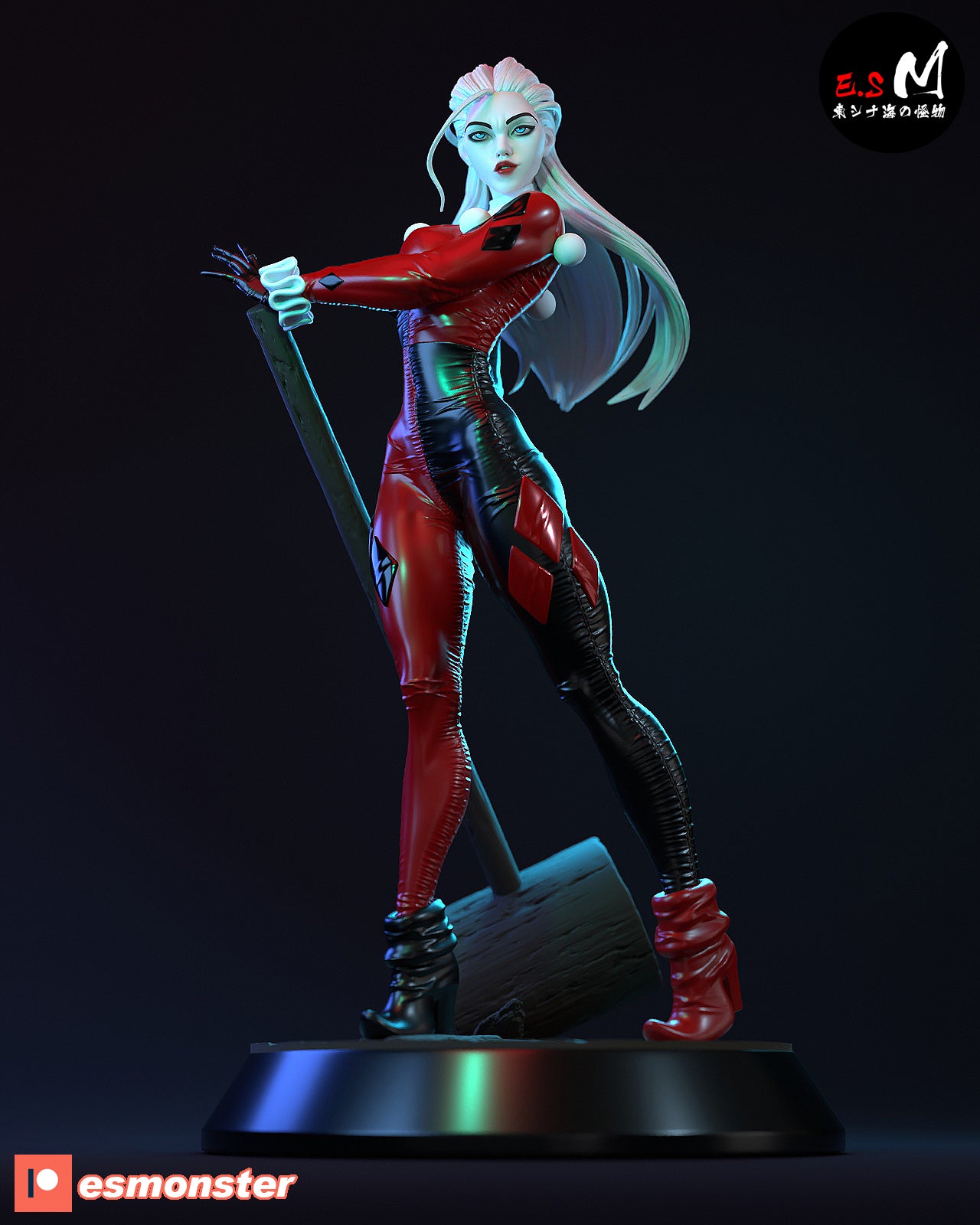 Jester Quinn 3d Printed Model Kit NSFW