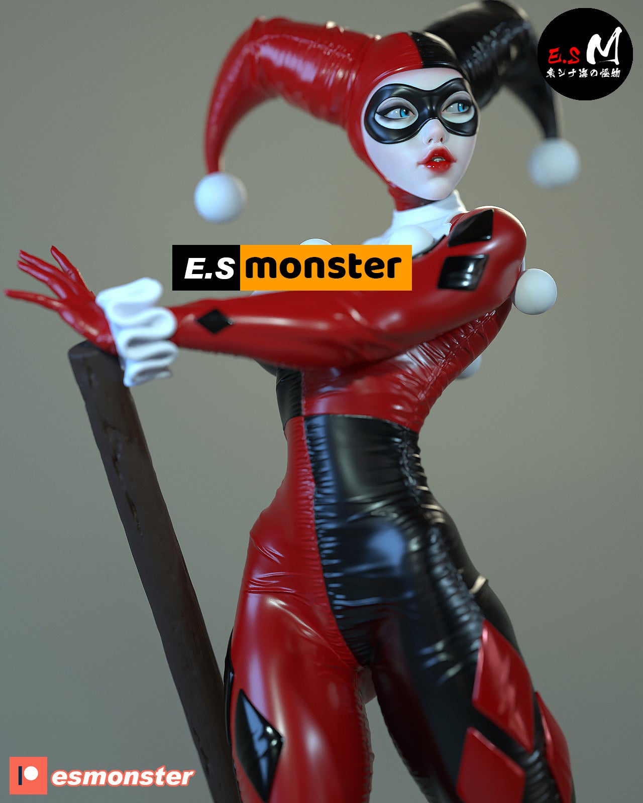 Jester Quinn 3d Printed Model Kit NSFW