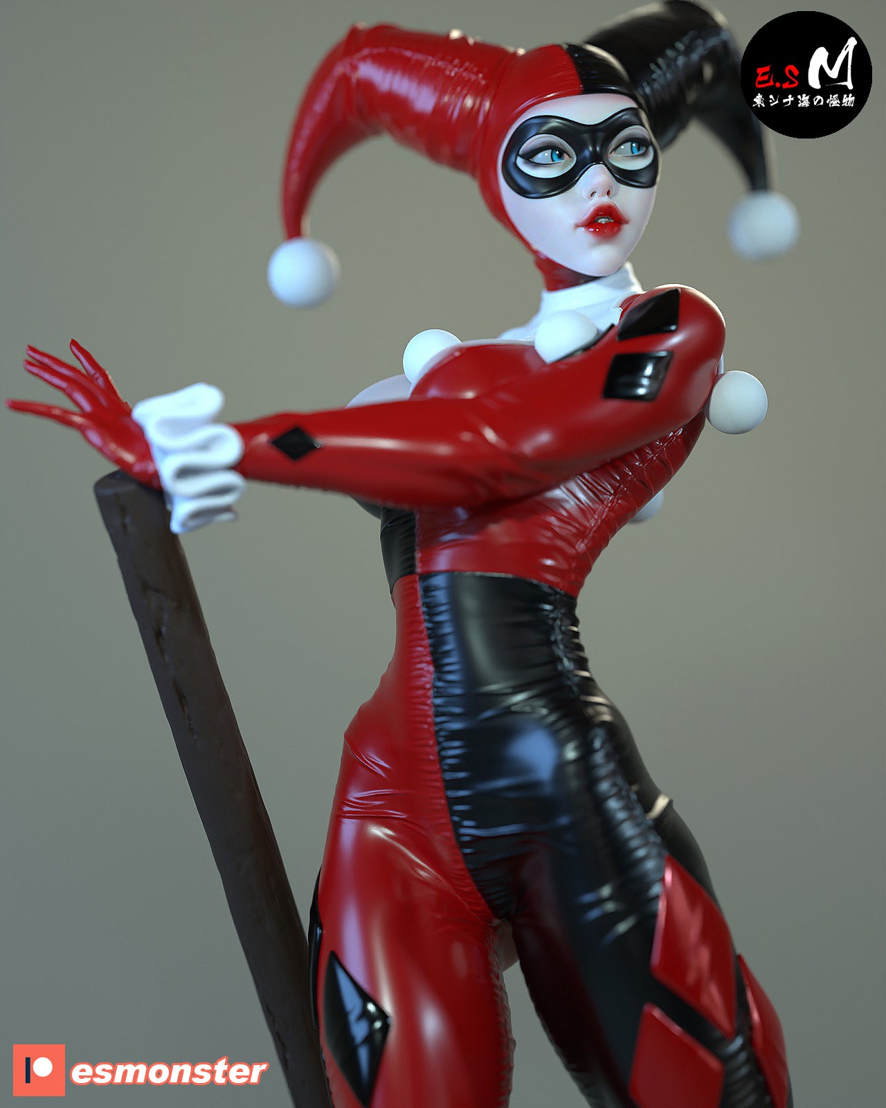 Jester Quinn 3d Printed Model Kit NSFW