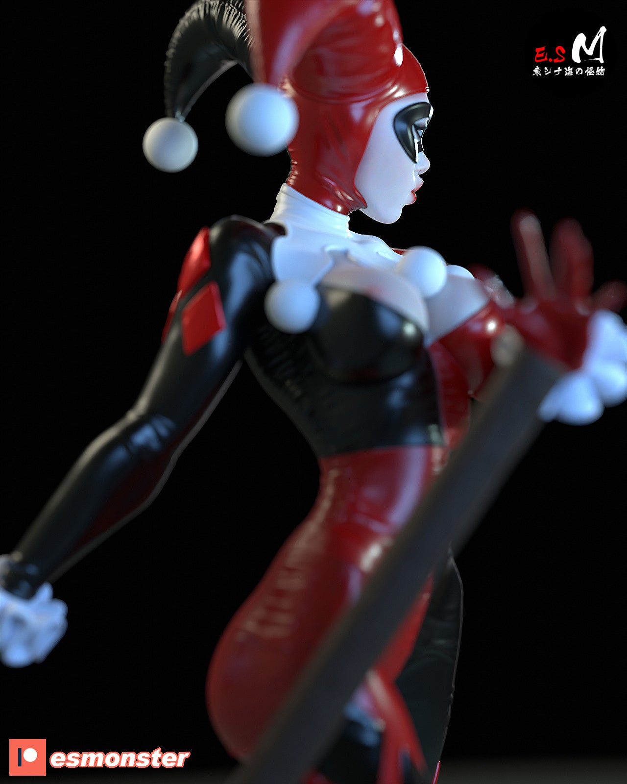 Jester Quinn 3d Printed Model Kit NSFW