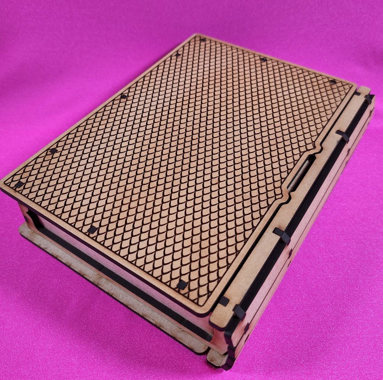 Spell Book Dice and Miniature Box Tabletop Storage