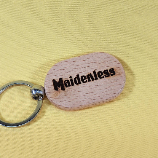 Maidenless Wood Keychain