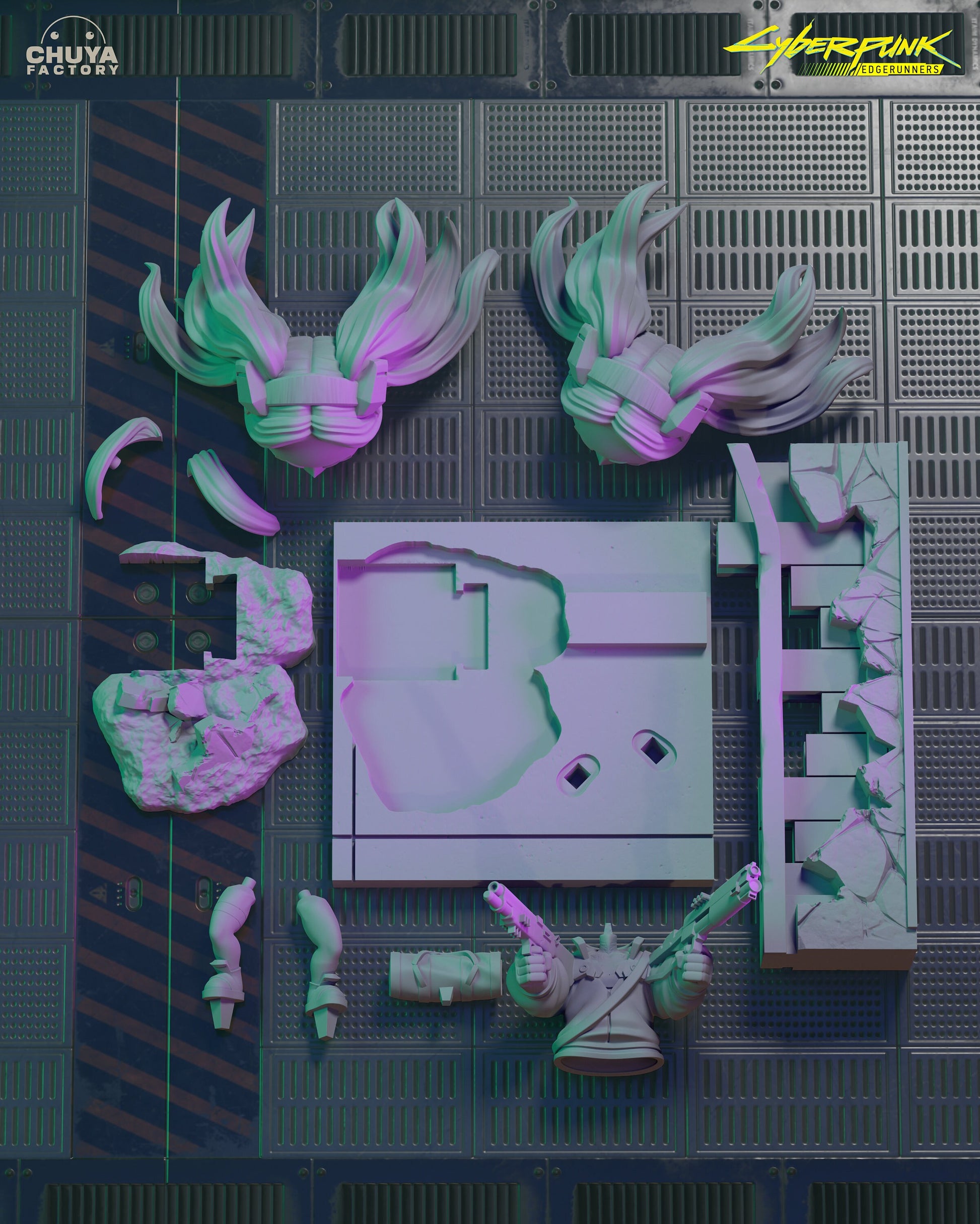 Rebecca Chibi 3d Printed Model Kit