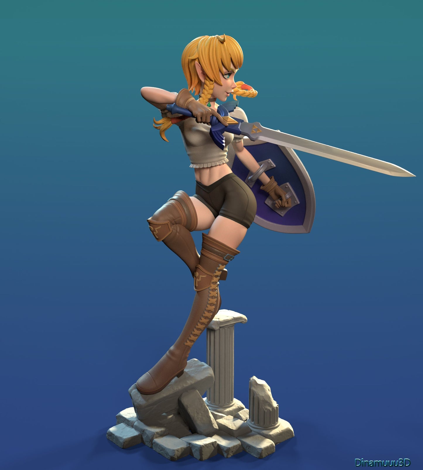 Crossbow Elf 3d Printed Model Kit