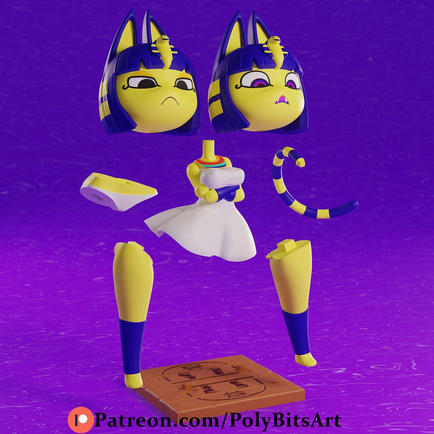 Dancing Cat 3d Printed Model Kit