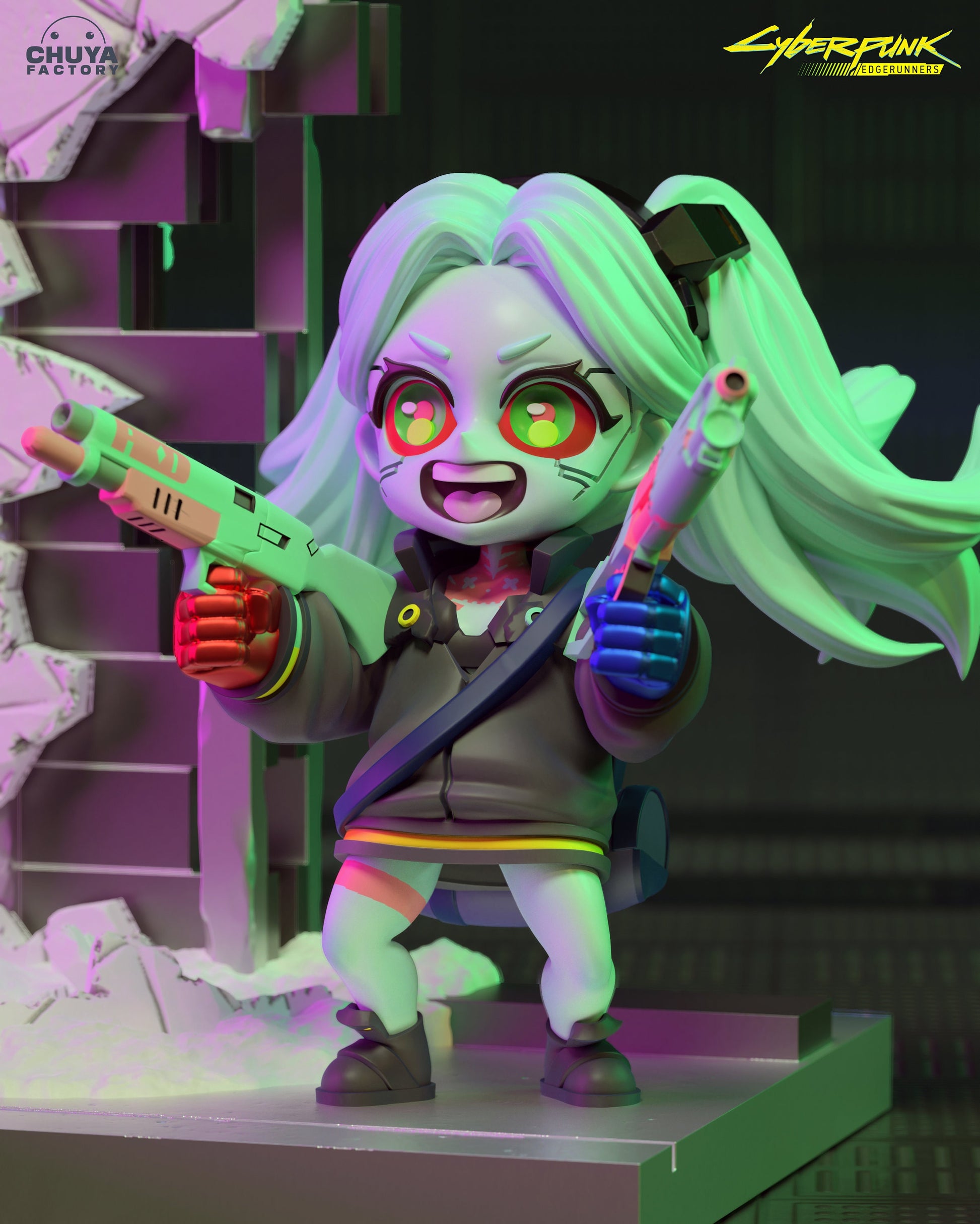 Rebecca Chibi 3d Printed Model Kit