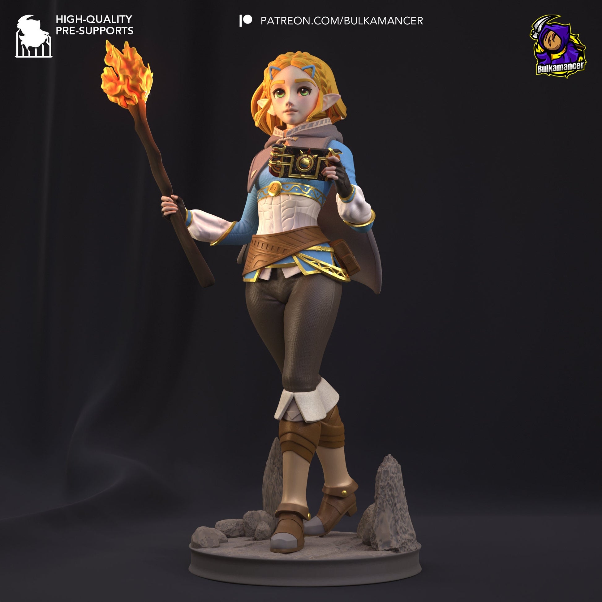 Elf Adventurer 3d Printed Model Kit