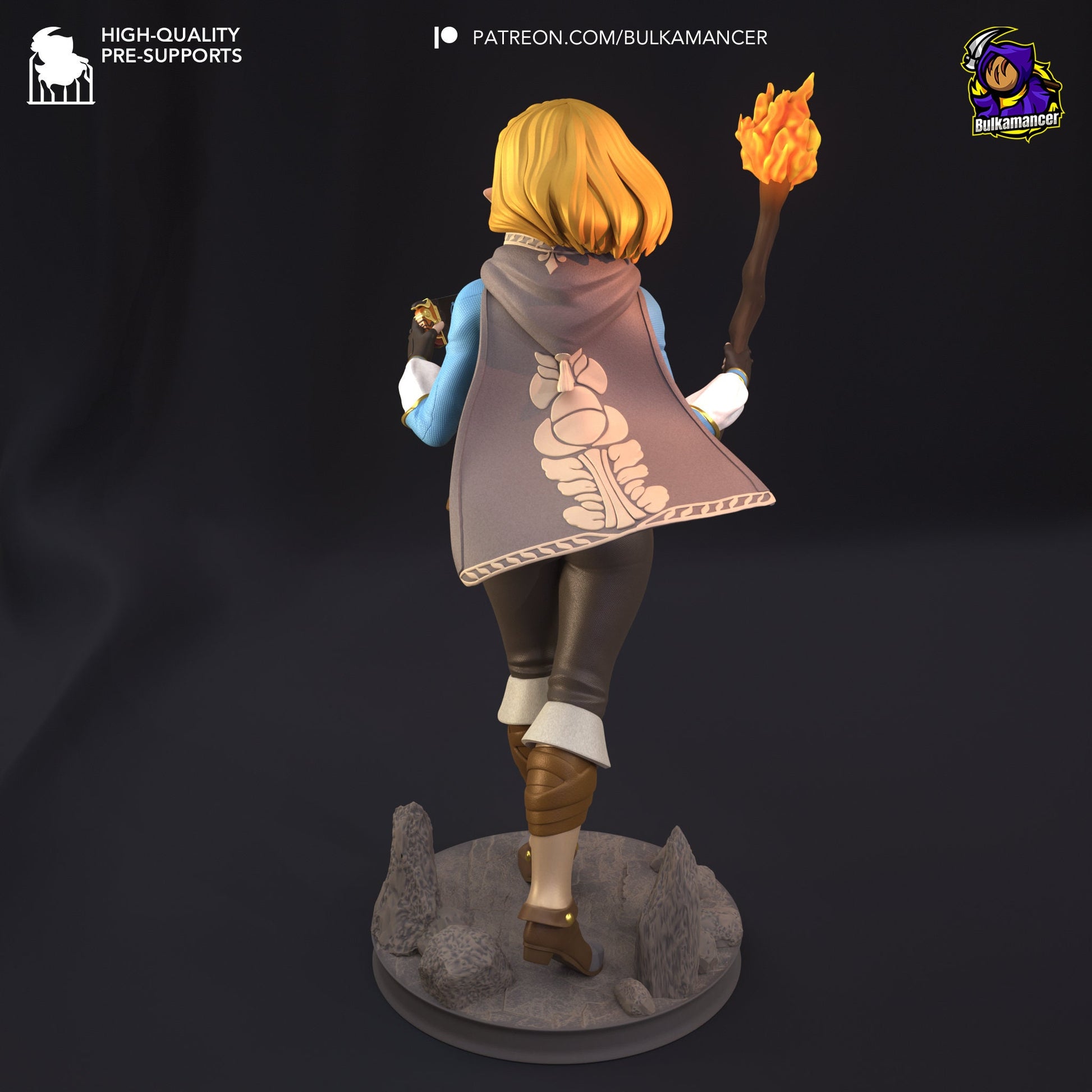 Elf Adventurer 3d Printed Model Kit