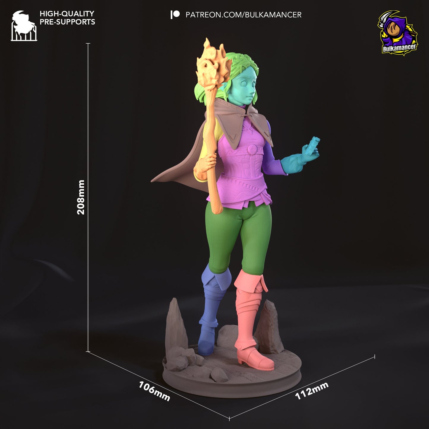 Elf Adventurer 3d Printed Model Kit
