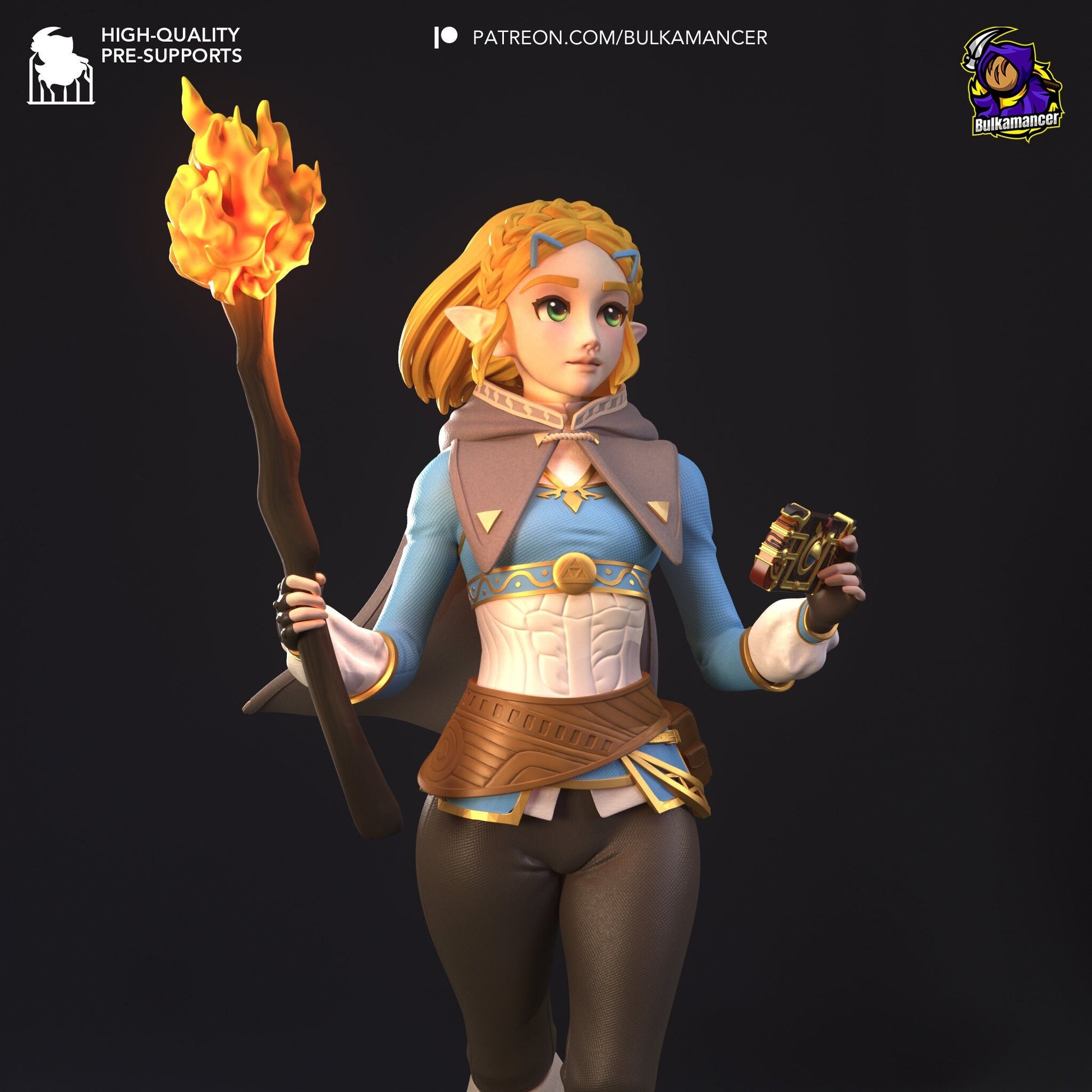 Elf Adventurer 3d Printed Model Kit